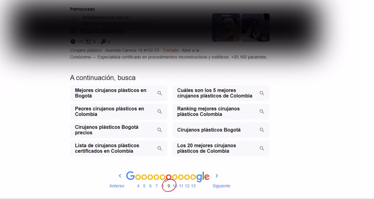 Médico frustrado porque su consulta no aparece en Google por usar WordPress